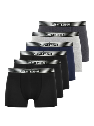 JIMMY SANDERS Boxer in Schwarz-Navy-grau