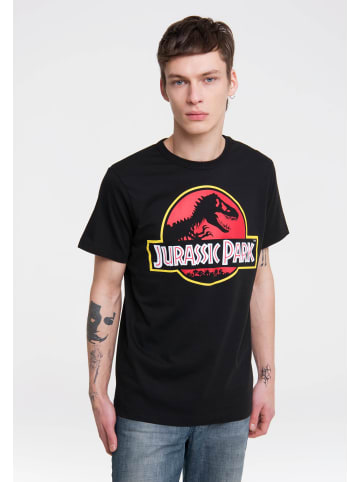 Logoshirt T-Shirt Jurassic Park Logo in schwarz