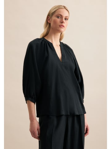 Seidensticker Shirtbluse Oversized in Schwarz
