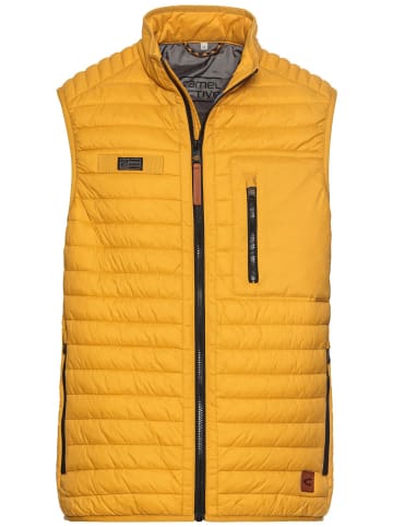 Camel Active Steppweste mit leichtem Futter in Gelb