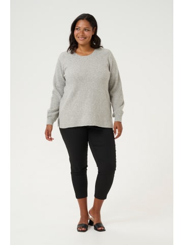 KAFFE curve Strickpullover KCzadina Loose fit in Grey Melange