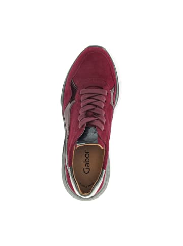 Gabor Sportliche Schnürschuhe in Rot