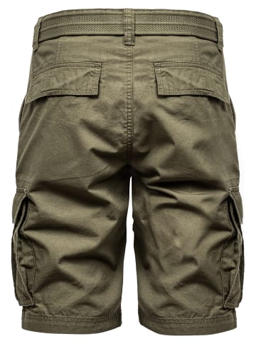 Amaci&Sons Chinoshort inkl. Gürtel MIDFIELD in Olive