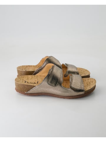 Think! Pantoletten in Bronze