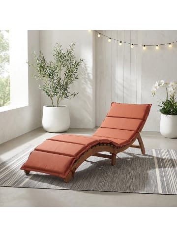home24 Klappbare Gartenliege Yomi in Terracotta