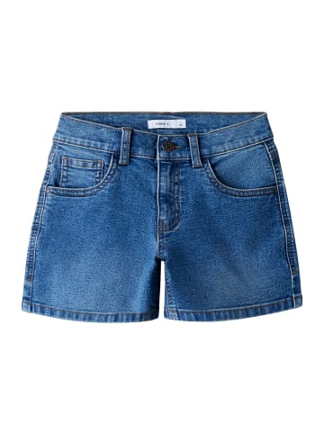 name it Shorts in Medium Blue Denim