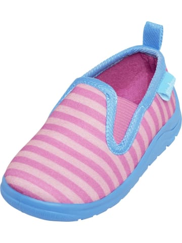 Playshoes Kinder Hausschuh "Hausschuh Ringel" in Pink