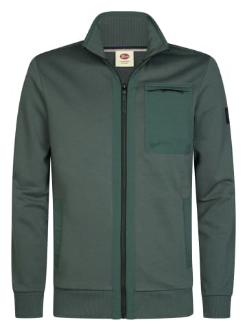 Petrol Industries Sweatshirt mit Reißverschluss millcore in Grün