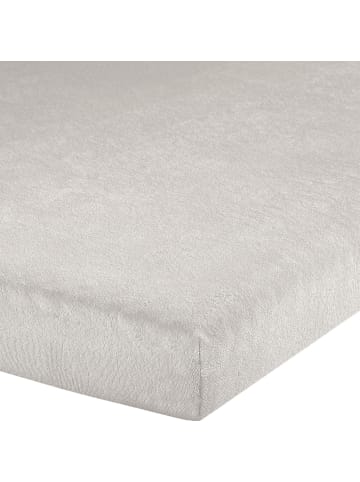 Erwin Müller Frottee Topper-Spannbettlaken Füssen in silber