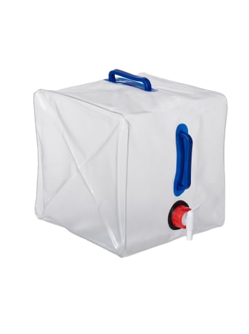 relaxdays 8 x Wasserkanister in Transparent - 20 l