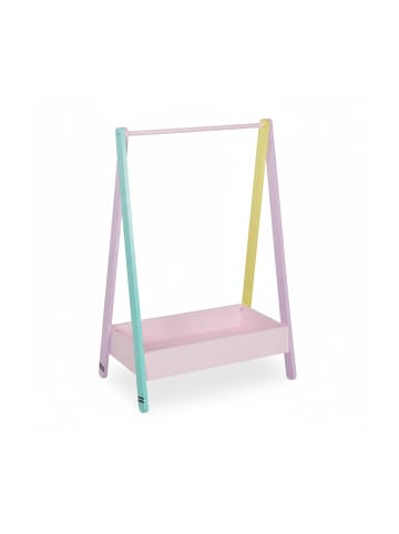 relaxdays Kinder-Kleiderständer in Bunt - (B)64,5 x (H)99 x (T)42 cm