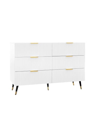 ABRIHOME Sideboard in Weiß mit Schubladen und viel Stauraum