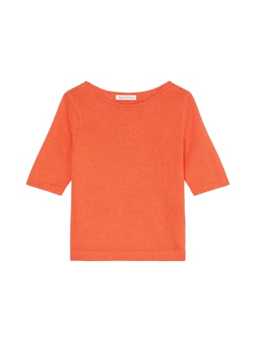 Marc O'Polo Kurzarm-Pullover regular in fruity orange