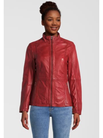 7eleven Bikerjacke Lederjacke "SHARRY" in RED