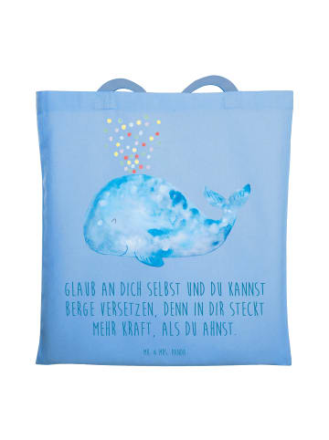 Mr. & Mrs. Panda Tasche Selbstvertrauen stärken mit Spruch in Sky Blue