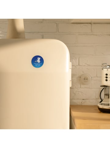 Mr. & Mrs. Panda Kühlschrankmagnet Waage Astrologie mit Spruch in Sternenhimmel Blau