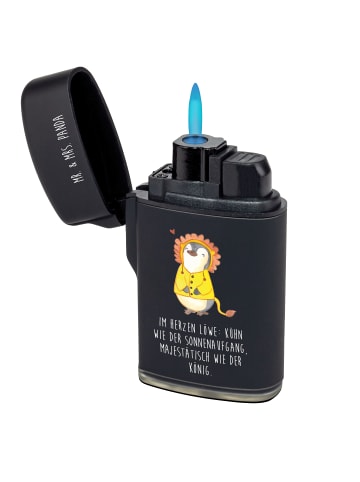 Mr. & Mrs. Panda zigarettenanzünder Löwe Astrologie mit Spruch in Schwarz