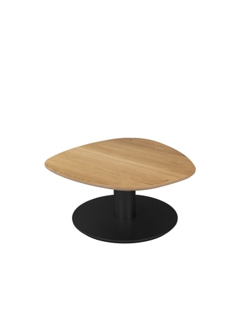 58 aufm Kessel COUCHTISCH Celestina 80x80x39 höhenverstellbar Anthrazit/Wildeiche