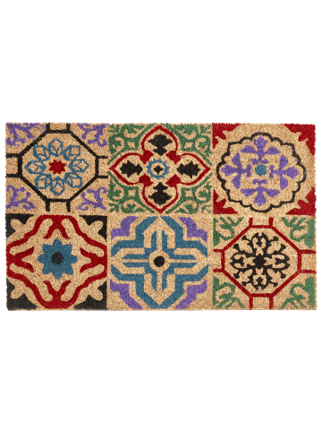 Beliani Fußmatte NAUKATI in Bunt - (W) 45 x (L) 75 cm
