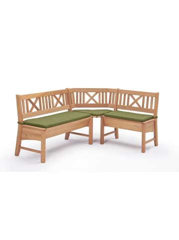 58 aufm Kessel ECKBANK Deborah 204 x 177 x 87 Massivholz Buche lackiert/Grün