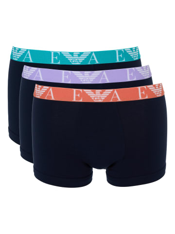 Emporio Armani 3er Pack Trunk in Dunkelblau