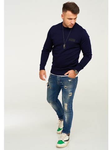 Jack & Jones Sweatshirt - POPS SWEAT CREW NECK in Navy Blazer