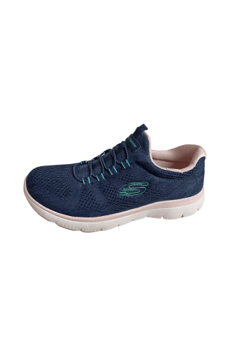 Skechers Slipper SUMMITS-FUN FLARE in blau/kombi