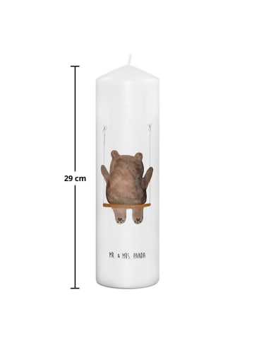 Mr. & Mrs. Panda Kerze Bär Schaukel ohne Spruch in Weiß