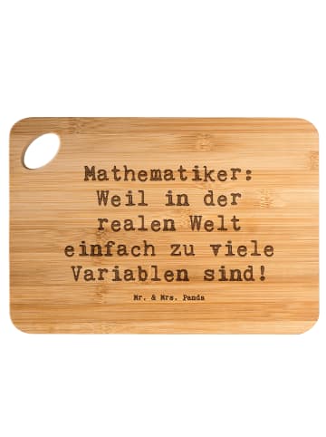 Mr. & Mrs. Panda Servierbrett Spruch Mathematiker Leben mit Spruch in Braun