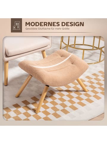 HOMCOM Sitzhocker-67L x 45B x 38H cm-Braun