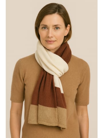 collezione alessandro Winterschal " Schimmer " in beige