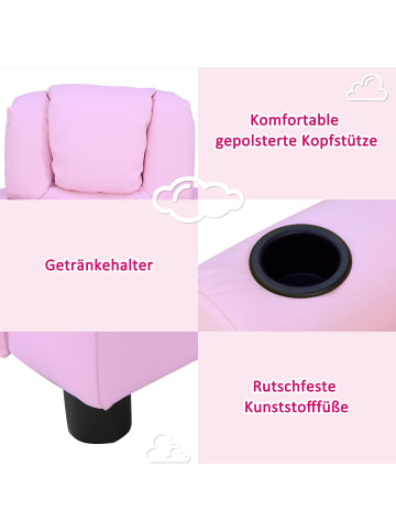 HOMCOM Kindersofa Rosa