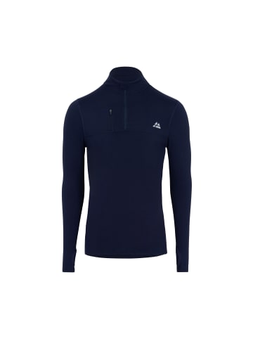 DANISH ENDURANCE Langarmshirt Half Zip in marineblau