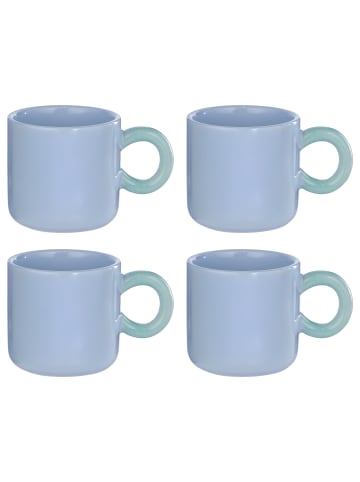 Butlers Tasse CHUNKY 4er-Set in Hellblau