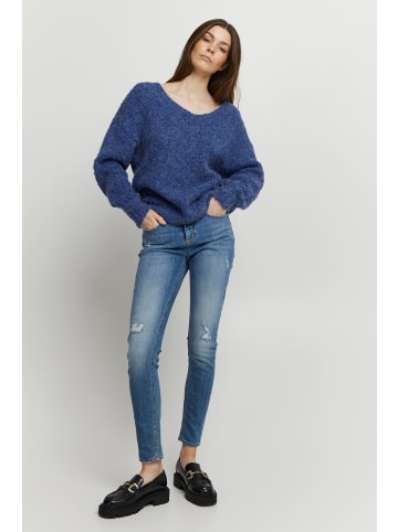 b.young V-Ausschnitt-Pullover BYOMIRA VNECK JUMPER - 20811879 in blau