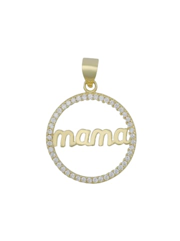 Adeliás Damen Anhänger aus 925 Silber mit Zirkonia in weiß