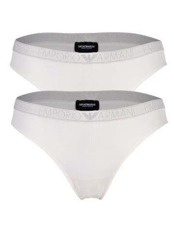 Emporio Armani Slip 2er Pack in Creme