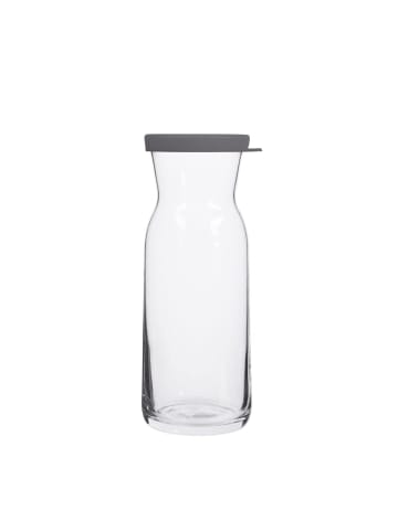 COFI 1453 LAV Fonte Karaffe mit grauem Silikondeckel - 700 ml in Transparent