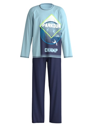 Calida Pyjama in cascade blue