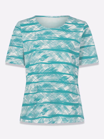 Sieh an! Kurzarm-Shirt in ozean-ecru-bedruckt