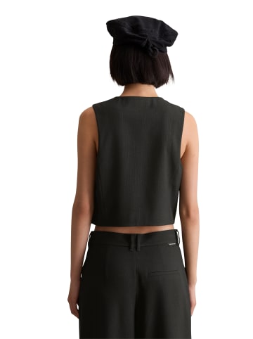 Marc O'Polo DENIM Nadelstreifen-Weste regular in Schwarz