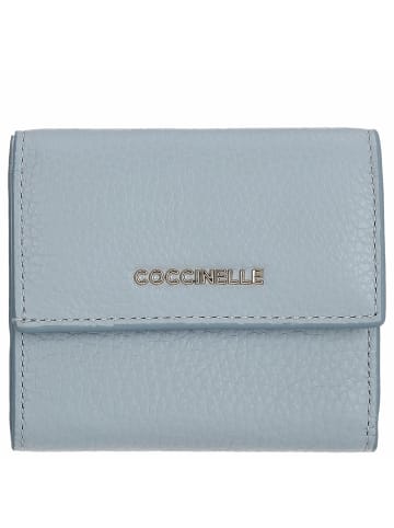 COCCINELLE Metallic Soft - Geldbörse 4cc 10 cm in mist blue