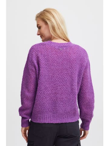 PULZ Jeans Strickpullover PZIRIS Pattern Pullover 50207565 in Lila