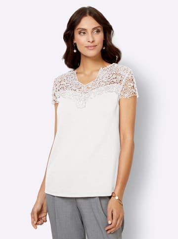 WITT WEIDEN Spitzenshirt in ecru