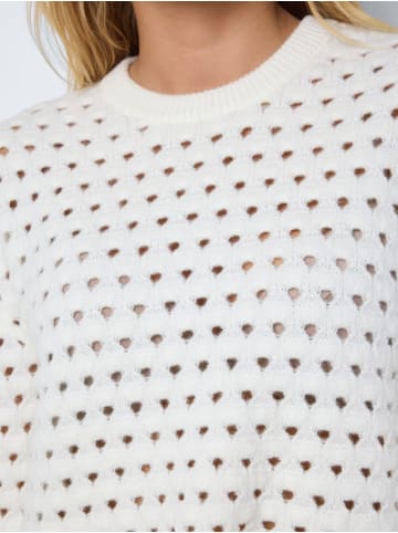 Noisy may Damen Strickpullover Rundhals locker geschnitten langarm in Gelb