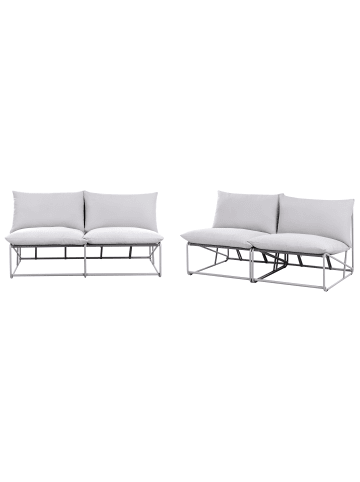 Beliani 3-tlg Lounge Set PICO in Grau