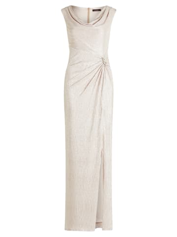 Vera Mont Abendkleid im Glitzer-Look in Cream/Silver