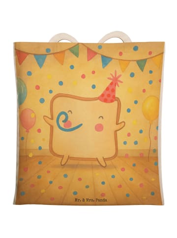 Mr. & Mrs. Panda Tote Bag Toast Party Design ohne Spruch in Weiß