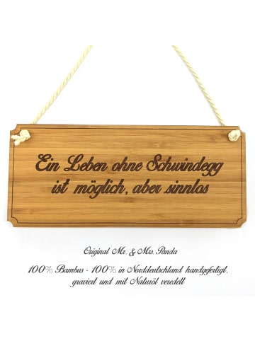 Mr. & Mrs. Panda Türschild Schwindegg mit Spruch in Keine Angabe