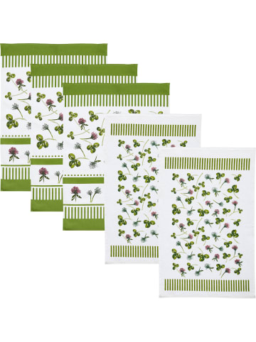 Erwin Müller Geschirrtuch-Set 5-teilig in Kleeblatt